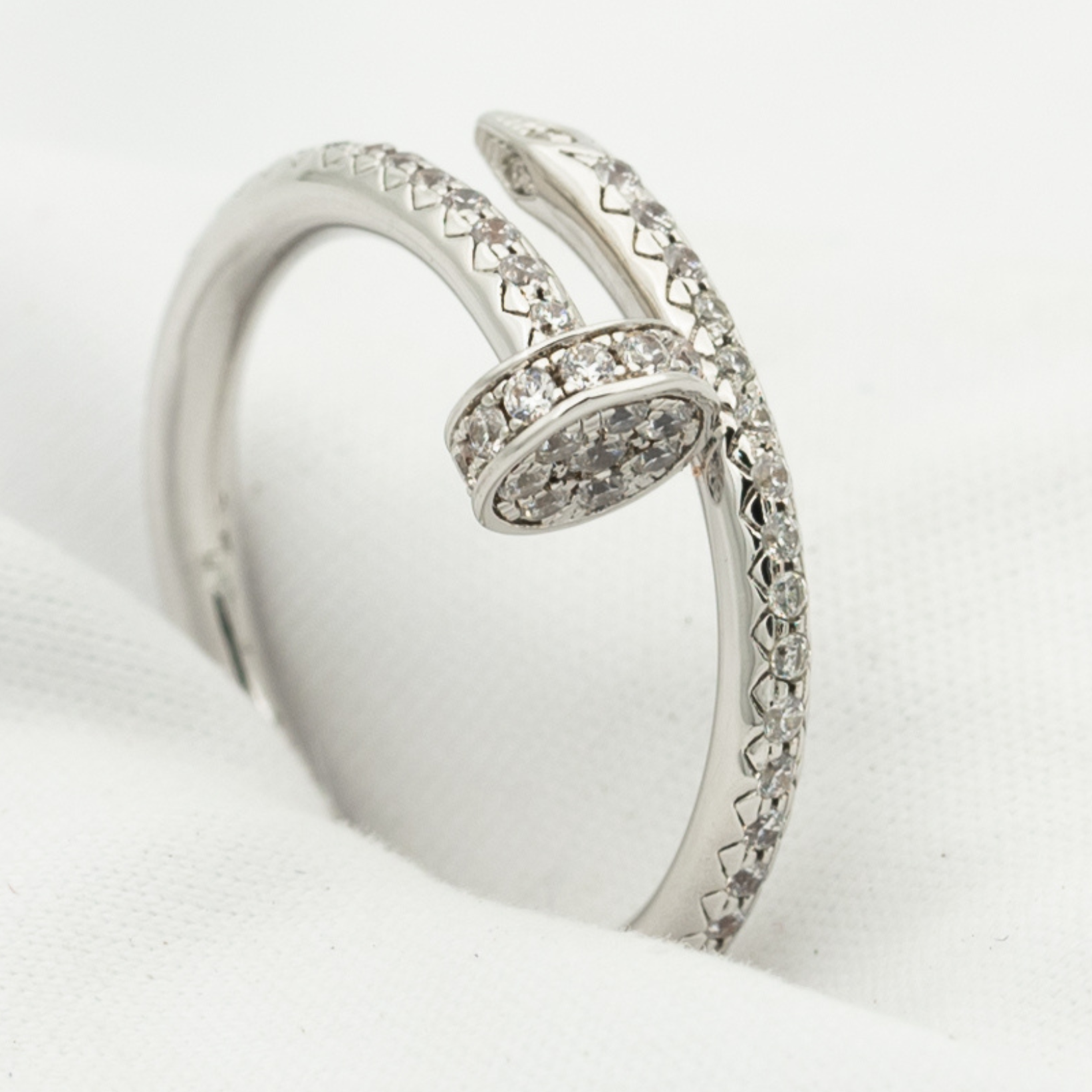 ??MIRA?¡¥JUSTE RING 1.8MM SILVER DIAMONDS
