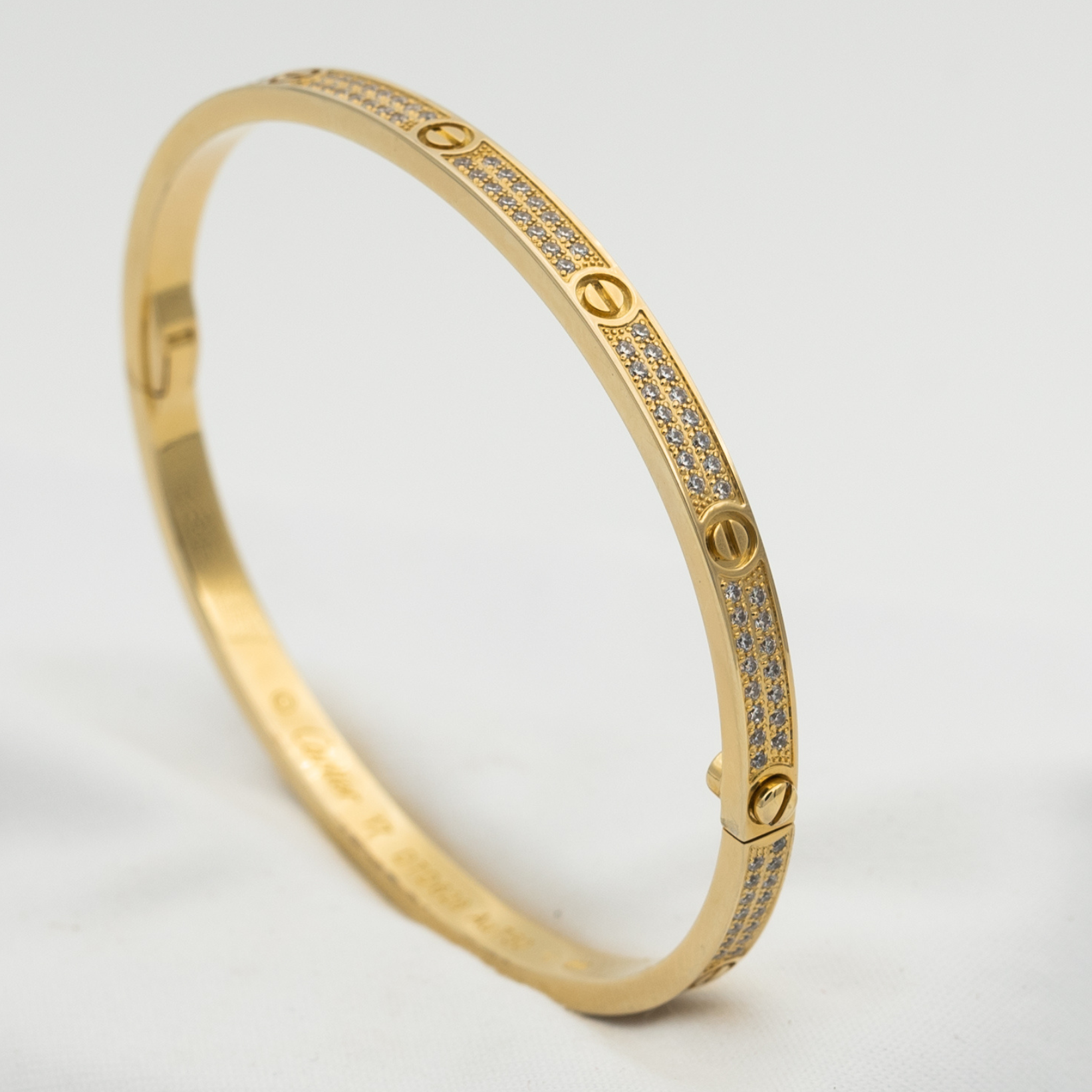 ??MIRA?¡¥LOVE BRACELET 3.65MM DIAMOND-PAVED