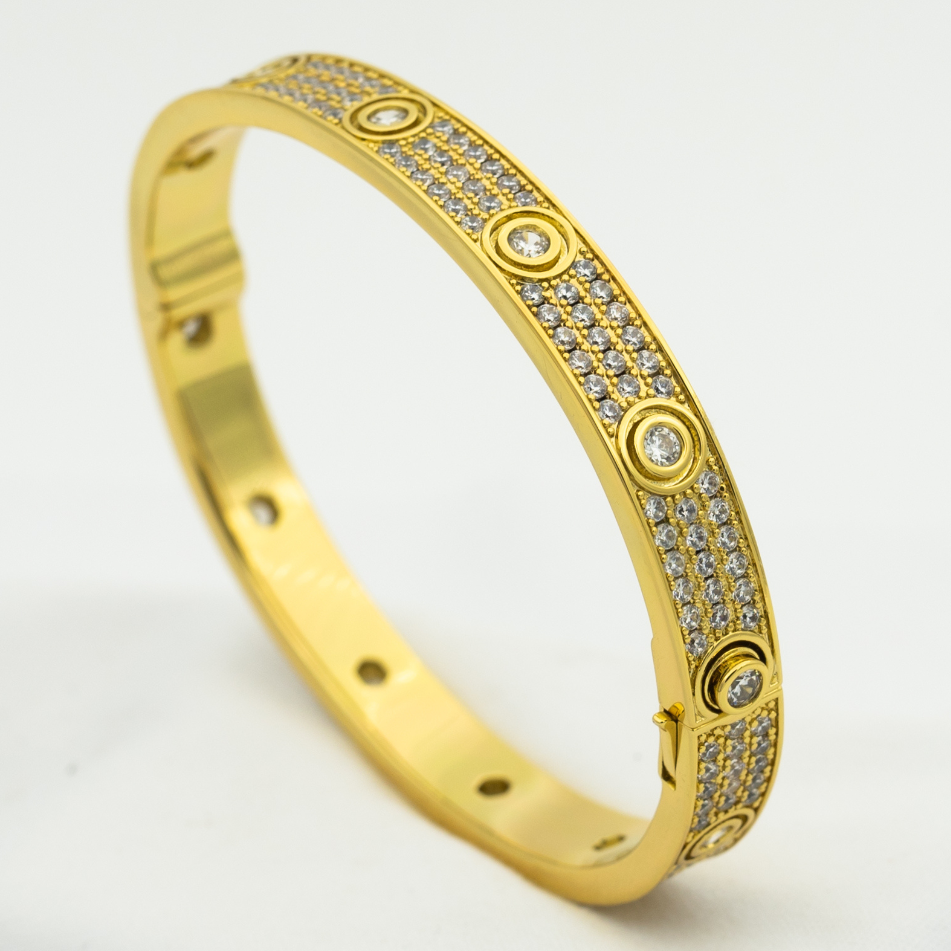 ??MIRA?¡¥LOVE BRACELET 6.1MM DIAMOND-PAVED 10 BIG DIAMONDS