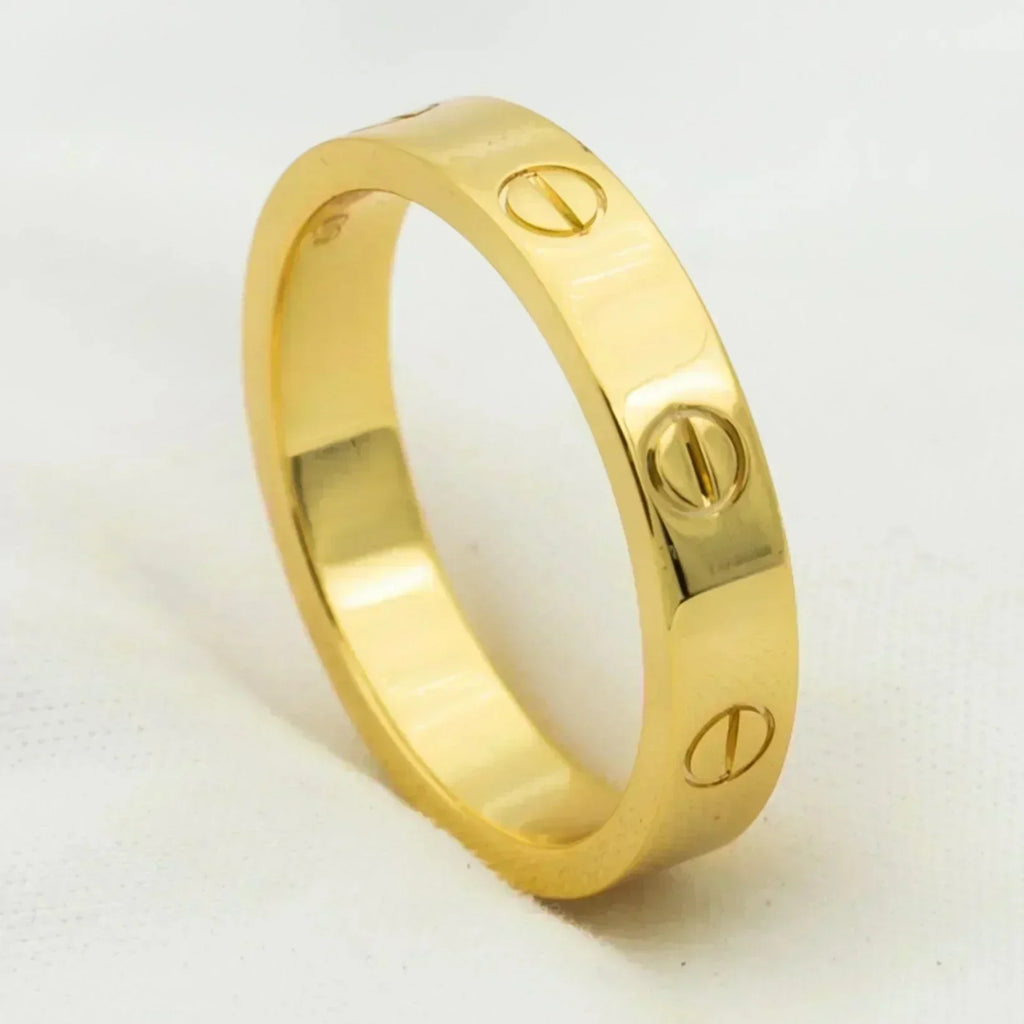??MIRA?¡¥LOVE RING 4MM 1 DIAMOND GOLD