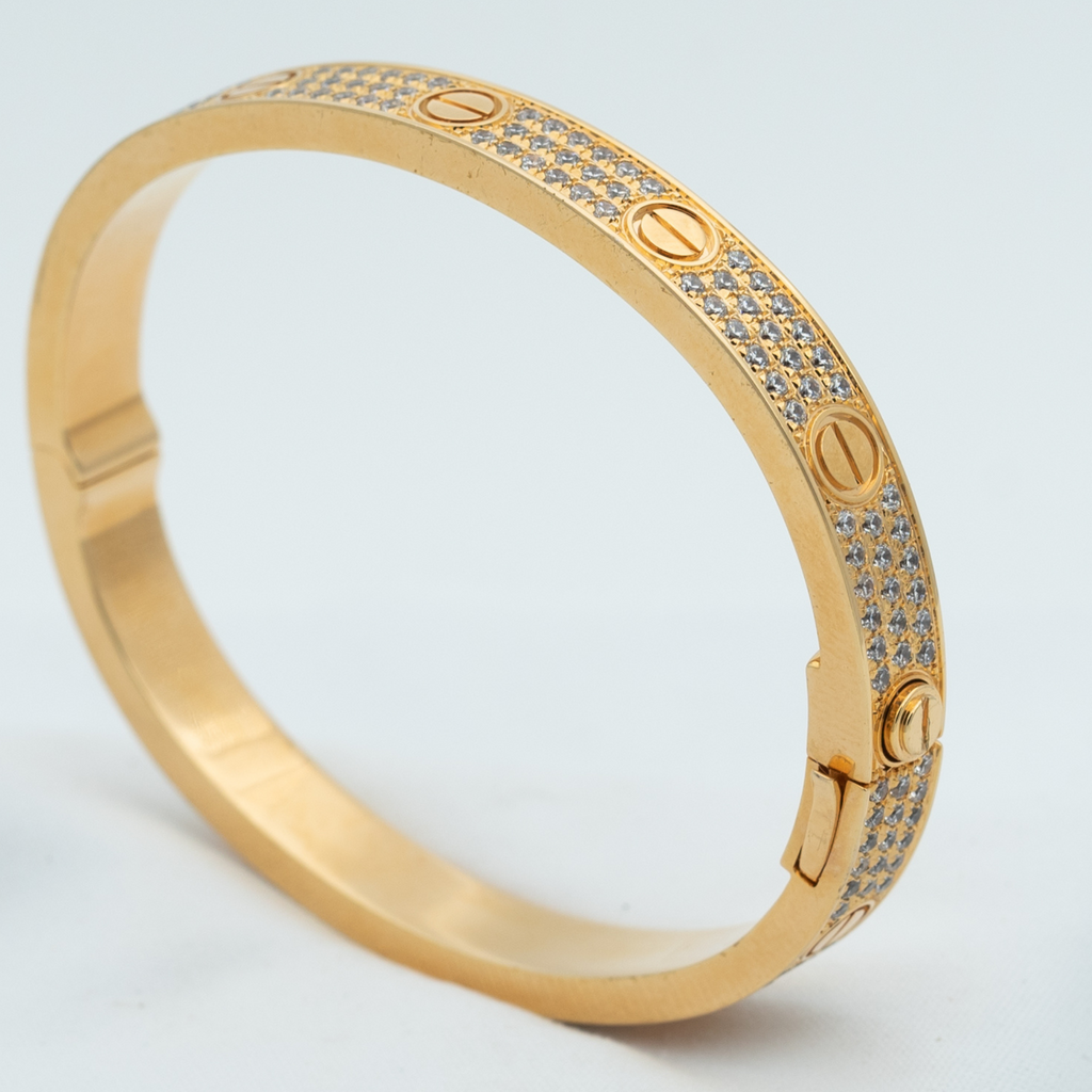 ??MIRA?¡¥LOVE BRACELET 6.1MM DIAMOND-PAVED