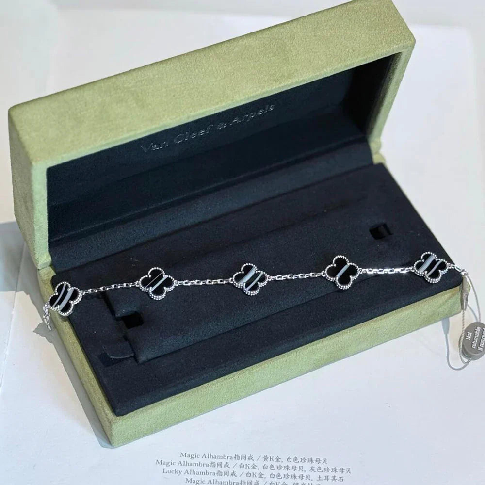 [MIRA]New  CLOVER 5 MOTIF PULSAR STONE BRACELET COLLECTION