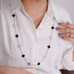 ??MIRA?¡¥CLOVER 20 MOTIFS ONYX DIAMOND SILVER