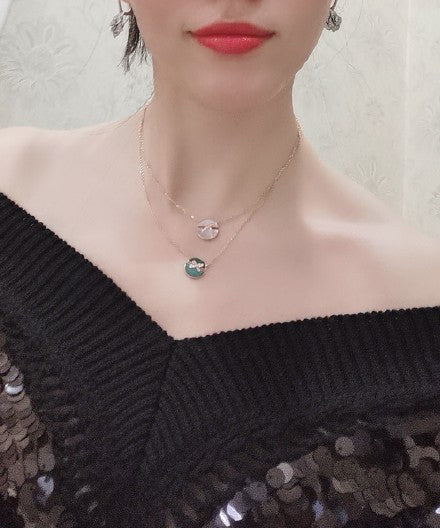 ??MIRA?¡¥JEUX DE ROSE GOLD DIAMOND NECKLACE