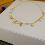 ??MIRA?¡¥BLOOMING SUPPLE NECKLACE BRASS