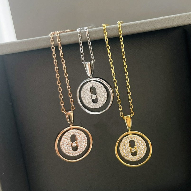 [MIRA]LUCKY MOVER PM PAVED NECKLACE