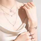 [MIRA]LUCKY MOVER PM PAVED NECKLACE
