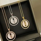[MIRA]  MOVE MM NACRE BLANCHE DIAMOND NECKLACE