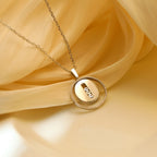 [MIRA]  MOVE MM SILVER DIAMOND NECKLACE