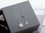 [MIRA]  MOVE PM NECKLACE SILVER DIAMOND