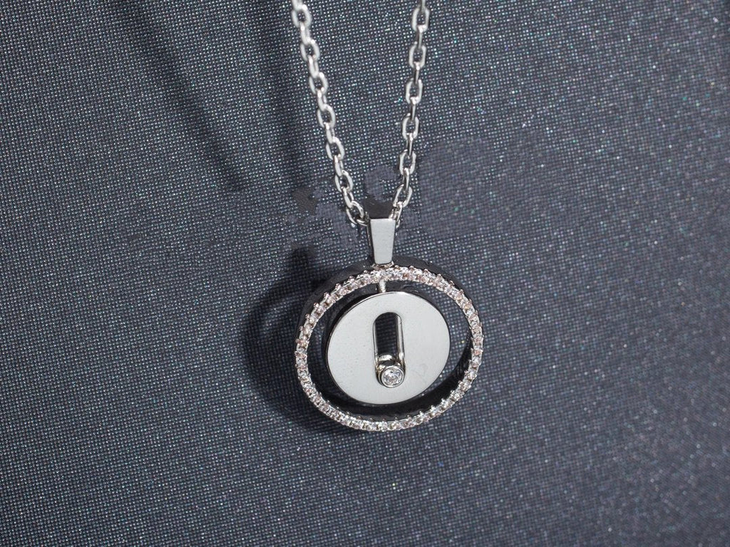[MIRA]LUCKY MOVE PM NECKLACE SILVER DIAMOND