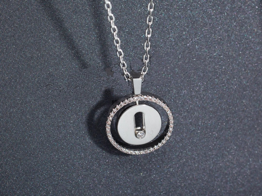 [MIRA]LUCKY MOVE PM NECKLACE SILVER DIAMOND