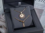 [MIRA]LUCKY MOVE PM NECKLACE PINK GOLD DIAMOND