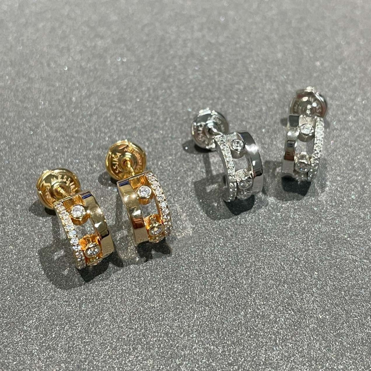 [MIRA] MOVE ROMANE EARRINGS DIAMOND