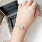 [MIRA]LUCKY MOVE PAVED DIAMOND BRACELET
