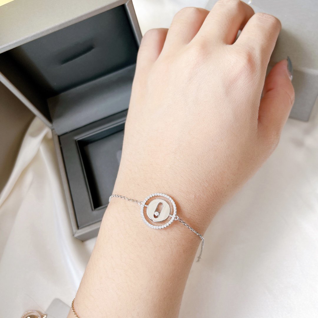[MIRA]LUCKY MOVE PAVED DIAMOND BRACELET