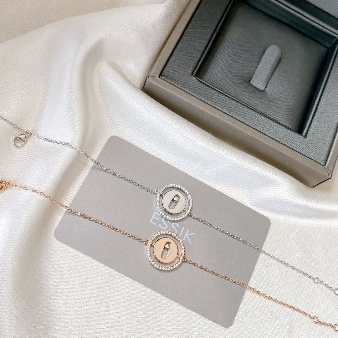 [MIRA]LUCKY MOVE PAVED DIAMOND BRACELET