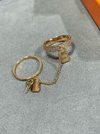 ??MIRA?¡¥HM KELLY CLOCHETTE DOUBLE RING IN  WITH DIAMONDS