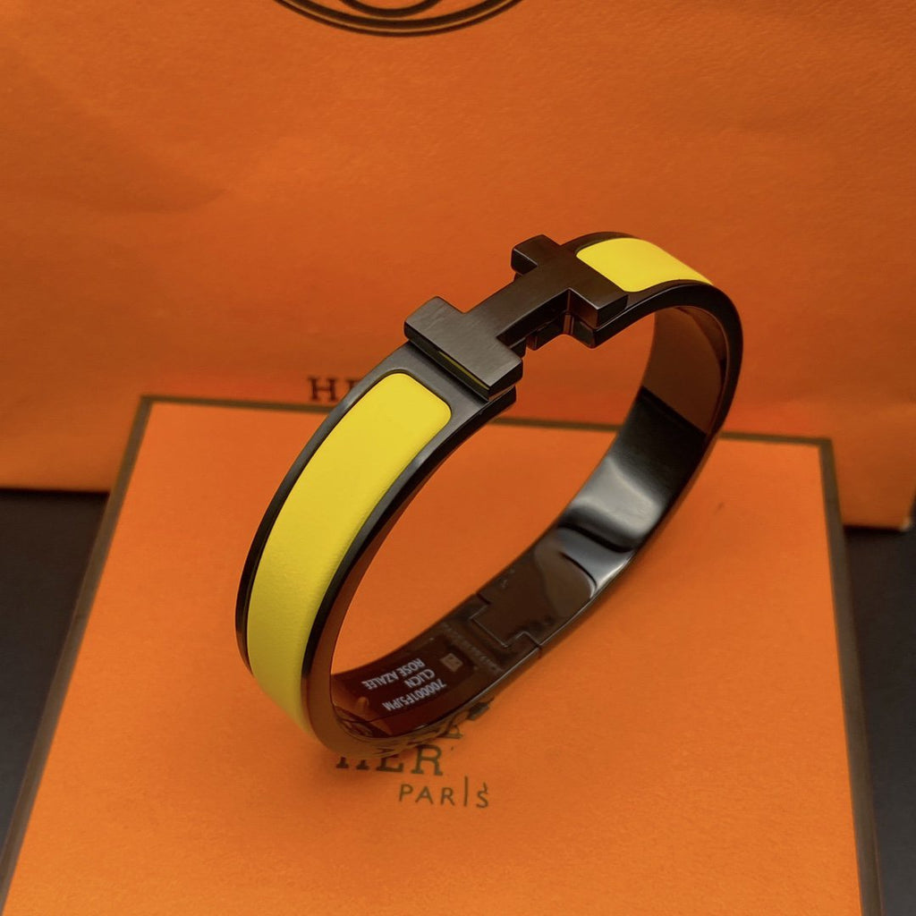 ??MIRA?¡¥CLIC HM SO BLACK YELLOW BRACELET