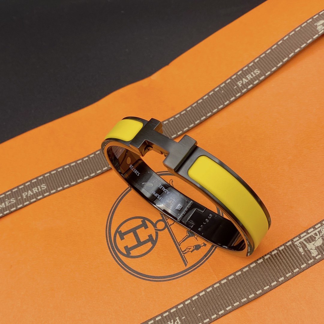 ??MIRA?¡¥CLIC HM SO BLACK YELLOW BRACELET