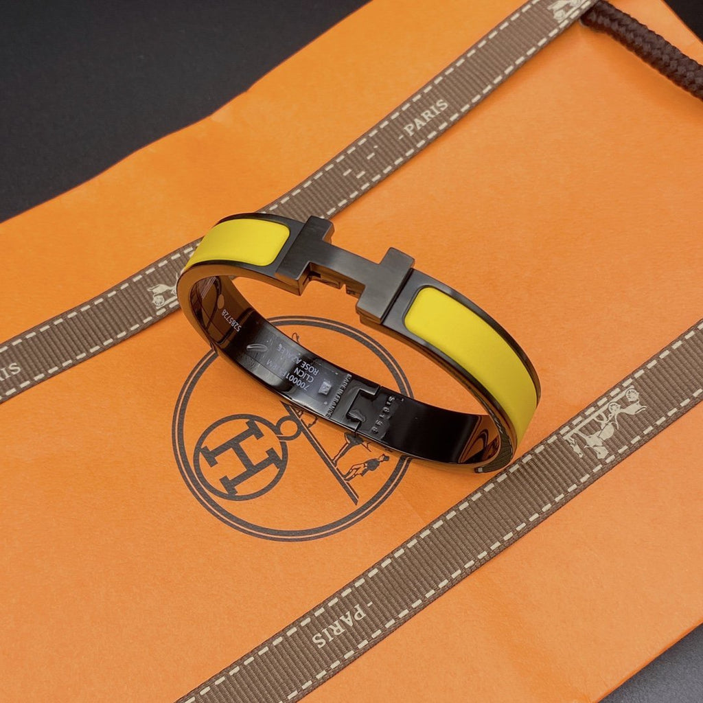 ??MIRA?¡¥CLIC HM SO BLACK YELLOW BRACELET