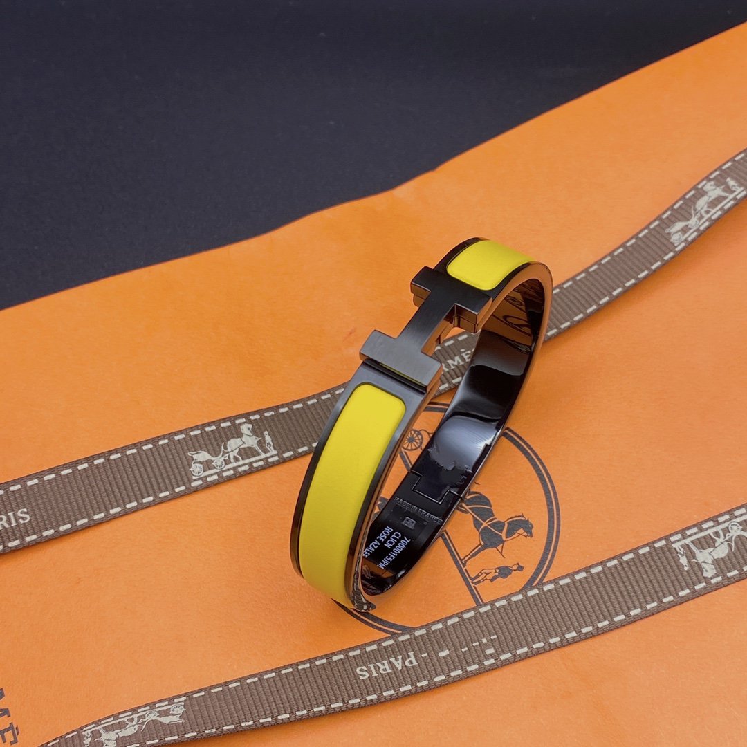 ??MIRA?¡¥CLIC HM SO BLACK YELLOW BRACELET