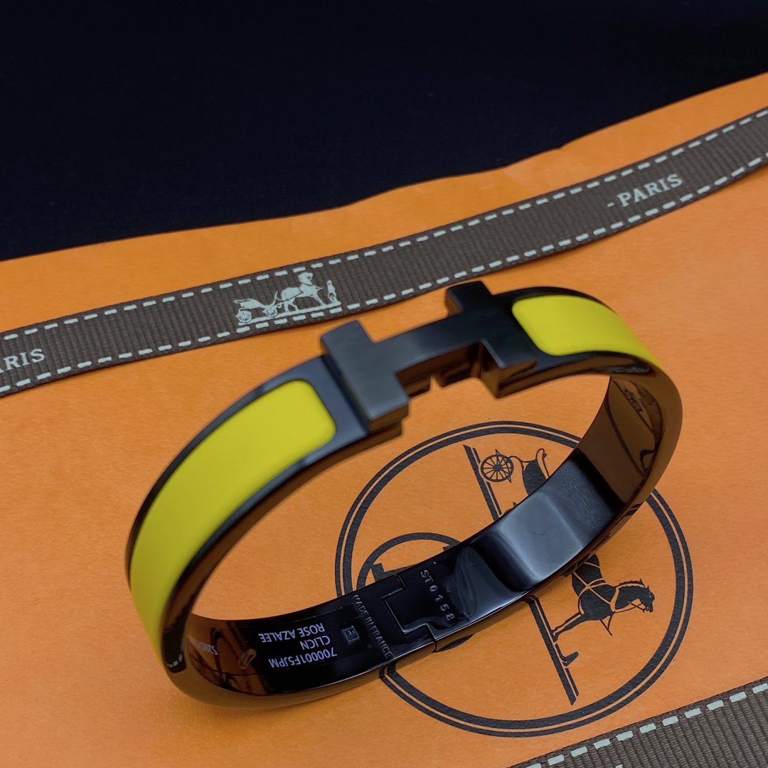 ??MIRA?¡¥CLIC HM SO BLACK YELLOW BRACELET