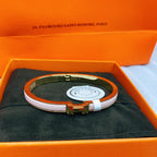 ??MIRA?¡¥CLASSIC HM CLIC  PINK 8MM ENAMEL BRACELET