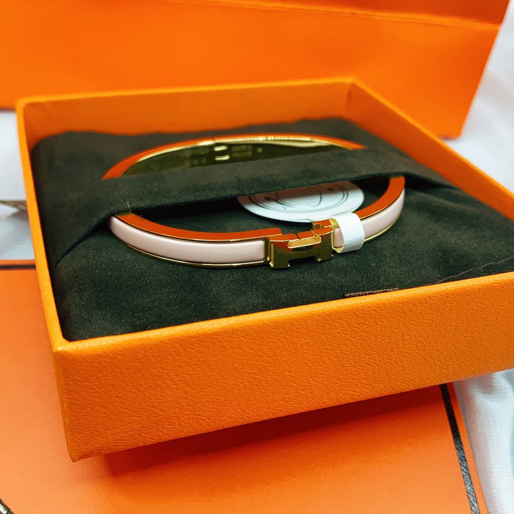 ??MIRA?¡¥CLASSIC HM CLIC  PINK 8MM ENAMEL BRACELET