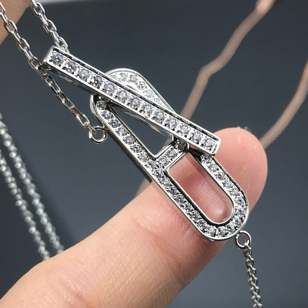 ??MIRA?¡¥HM NECKLACE PLATINUM ROSE GOLD DIAMOND
