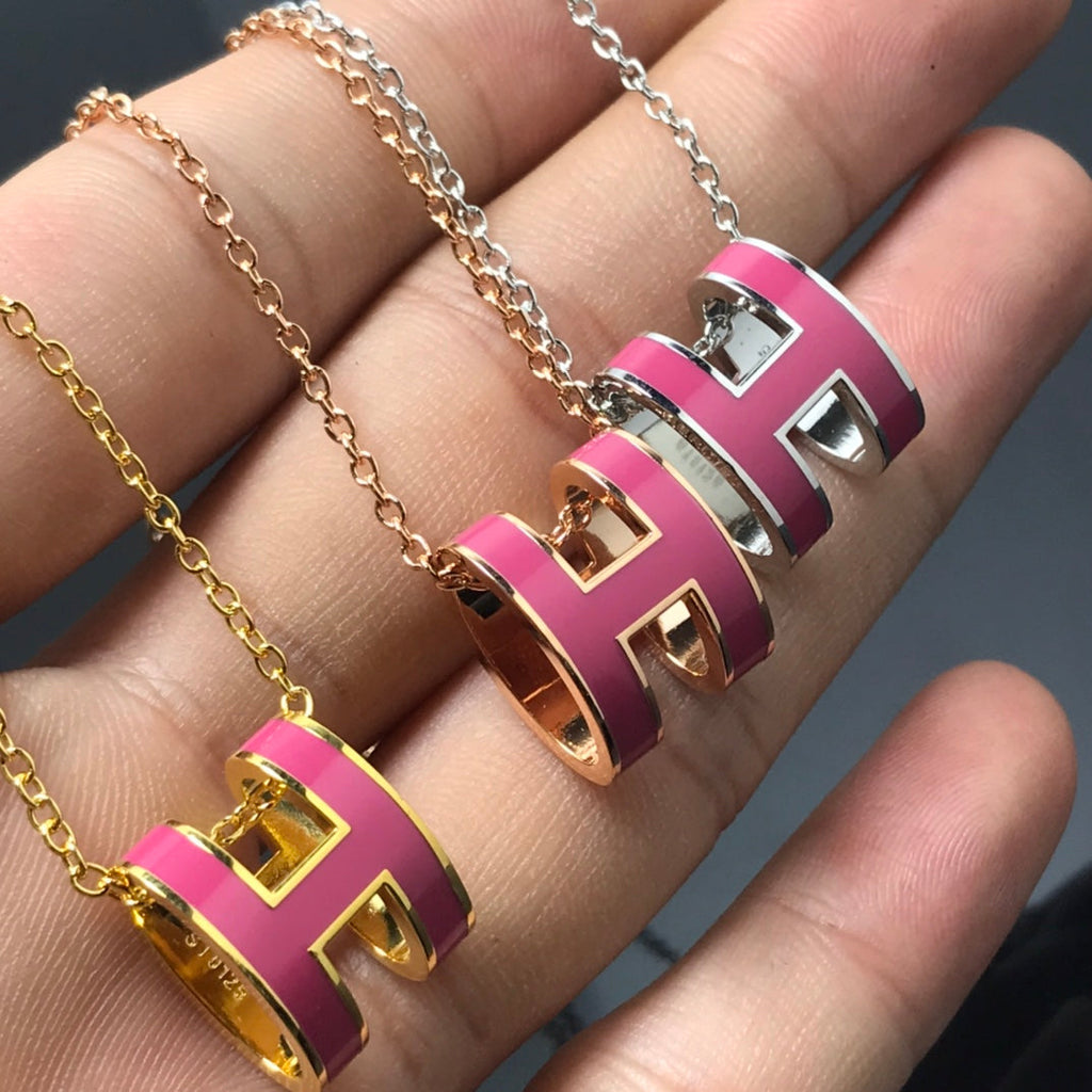 ??MIRA?¡¥H NECKLACE PINK