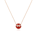 ??MIRA?¡¥JEUX DE ROSE GOLD DIAMOND NECKLACE