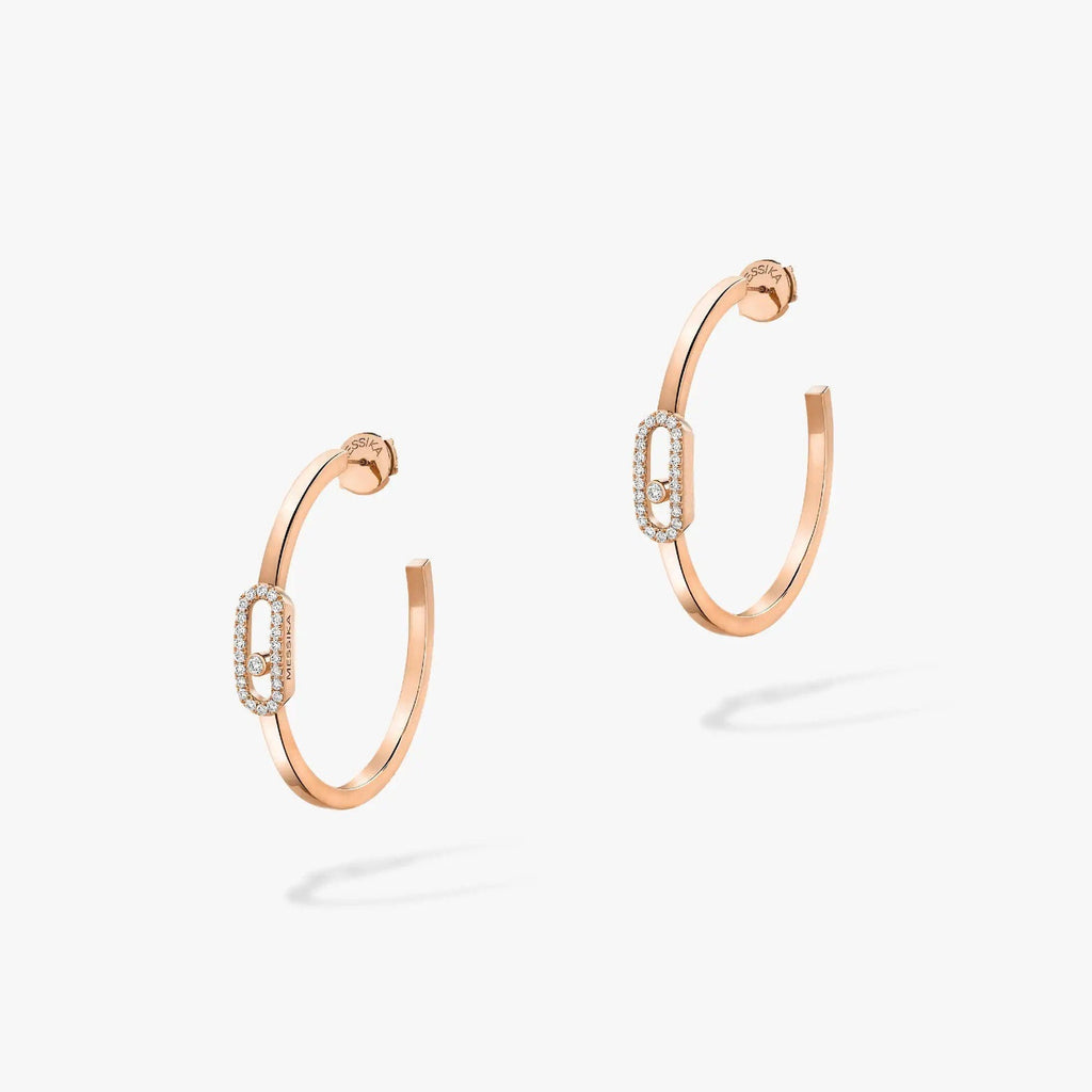 [MIRA] CREOLES MOVE UNO PM DIAMOND EARRINGS