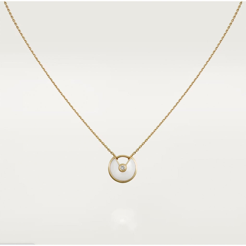 ??MIRA?¡¥AMULETTE ROSE GOLD MOP NECKLACE