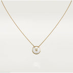 ??MIRA?¡¥AMULETTE ROSE GOLD MOP NECKLACE