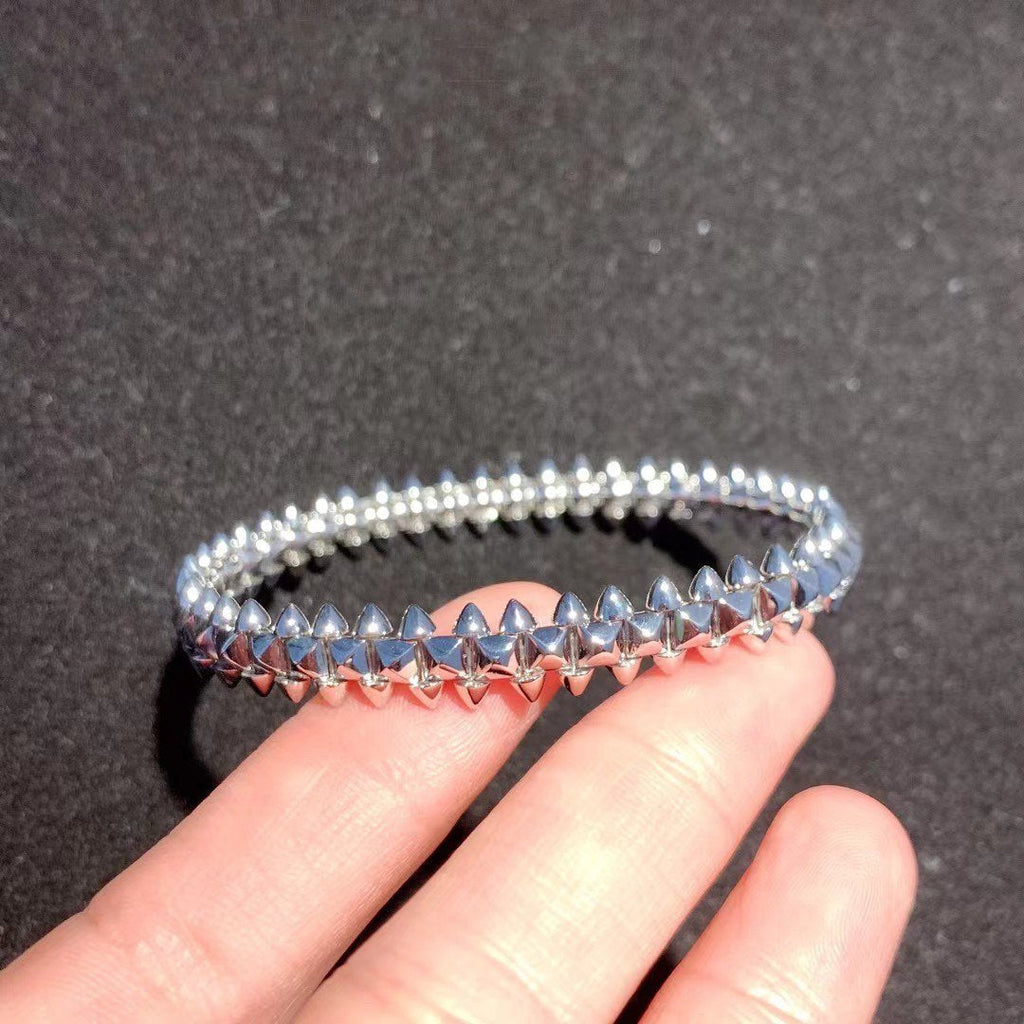 ??MIRA?¡¥CLASH SILVER BRACELET