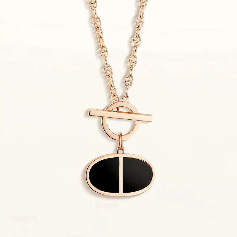 ??MIRA?¡¥CHAINE VERSO BLACK CERAMIC NECKLACE