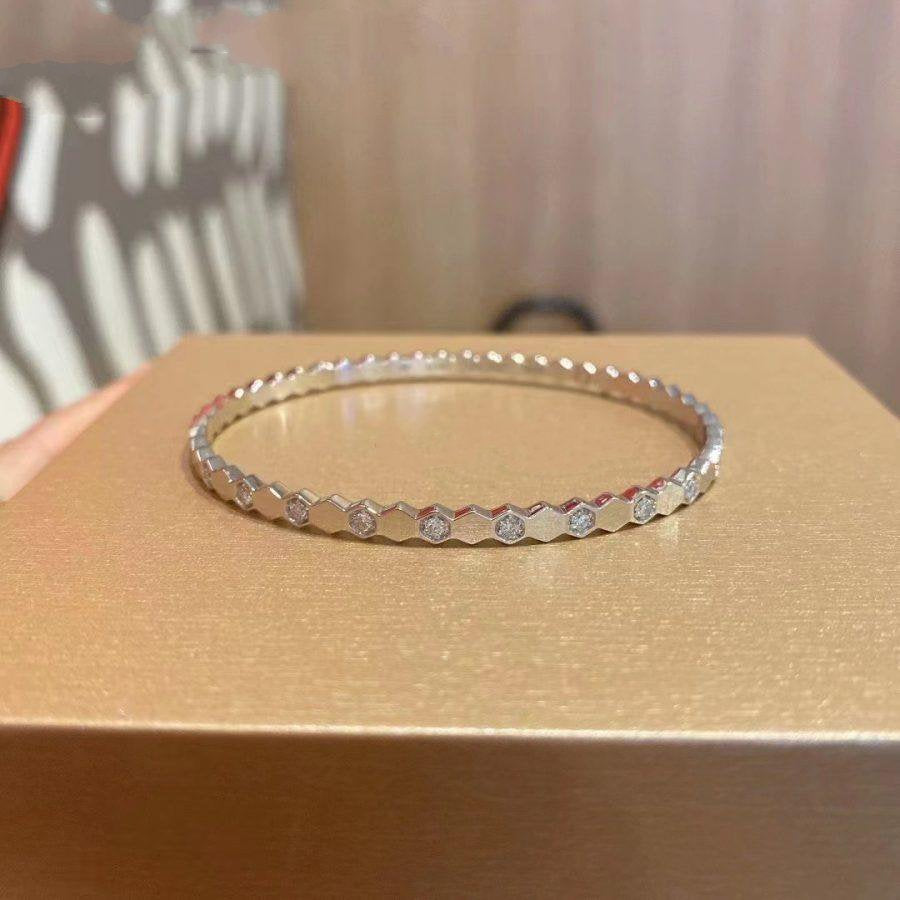 ??MIRA?¡¥BEE LOVE SILVER DIAMOND BRACELET
