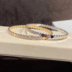 ??MIRA?¡¥BEE LOVE GOLD BRACELET FULL DIAMOND