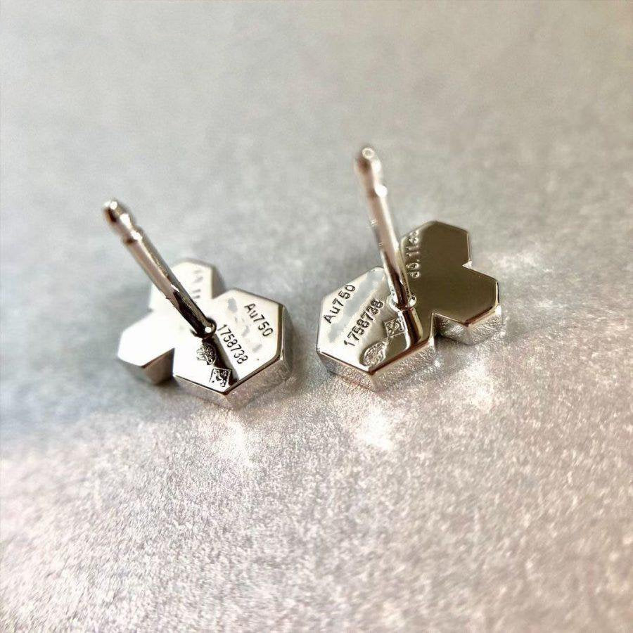 ??MIRA?¡¥BEE LOVE SILVER DIAMOND EARRINGS