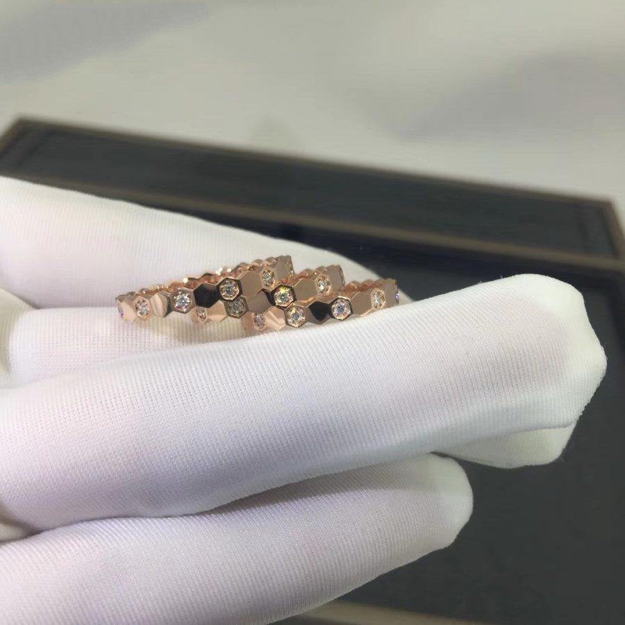 ??MIRA?¡¥BEE LOVE RING PINK GOLD DIAMOND
