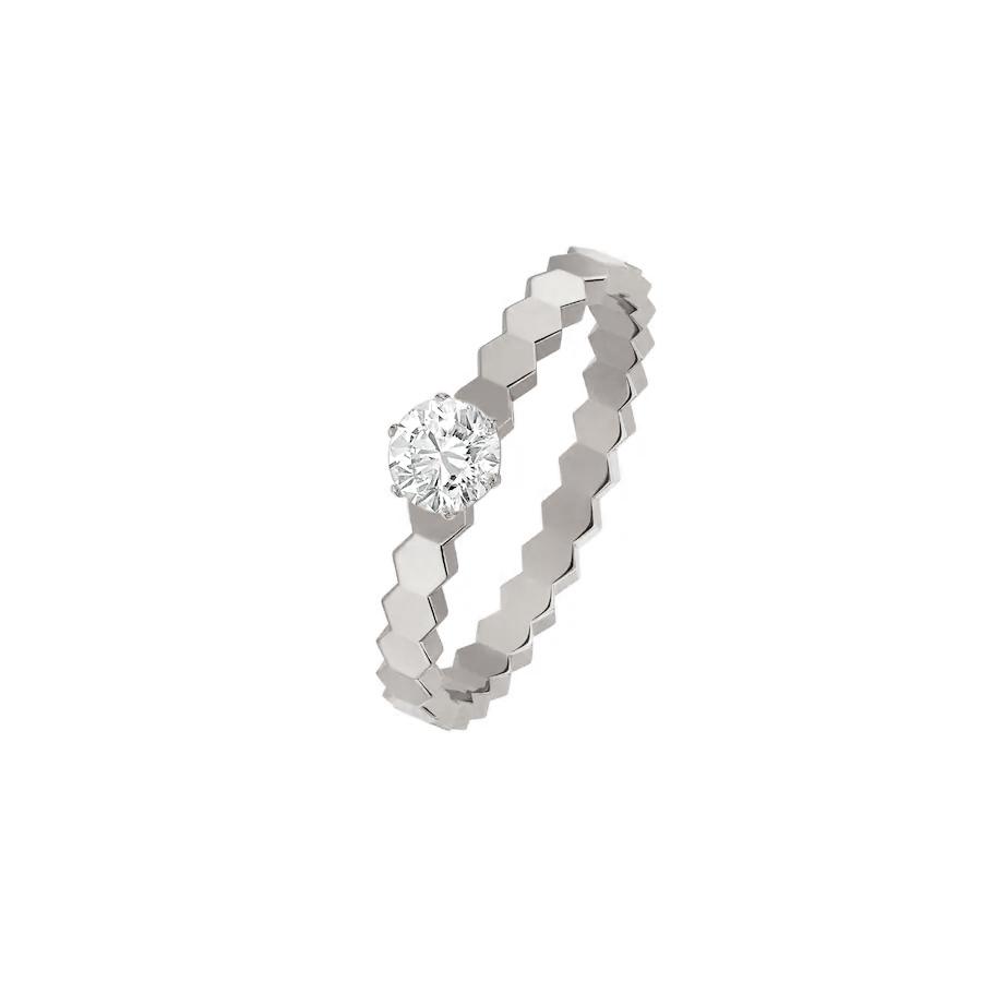 ??MIRA?¡¥BEE LOVE RING SILVER 1 DIAMOND