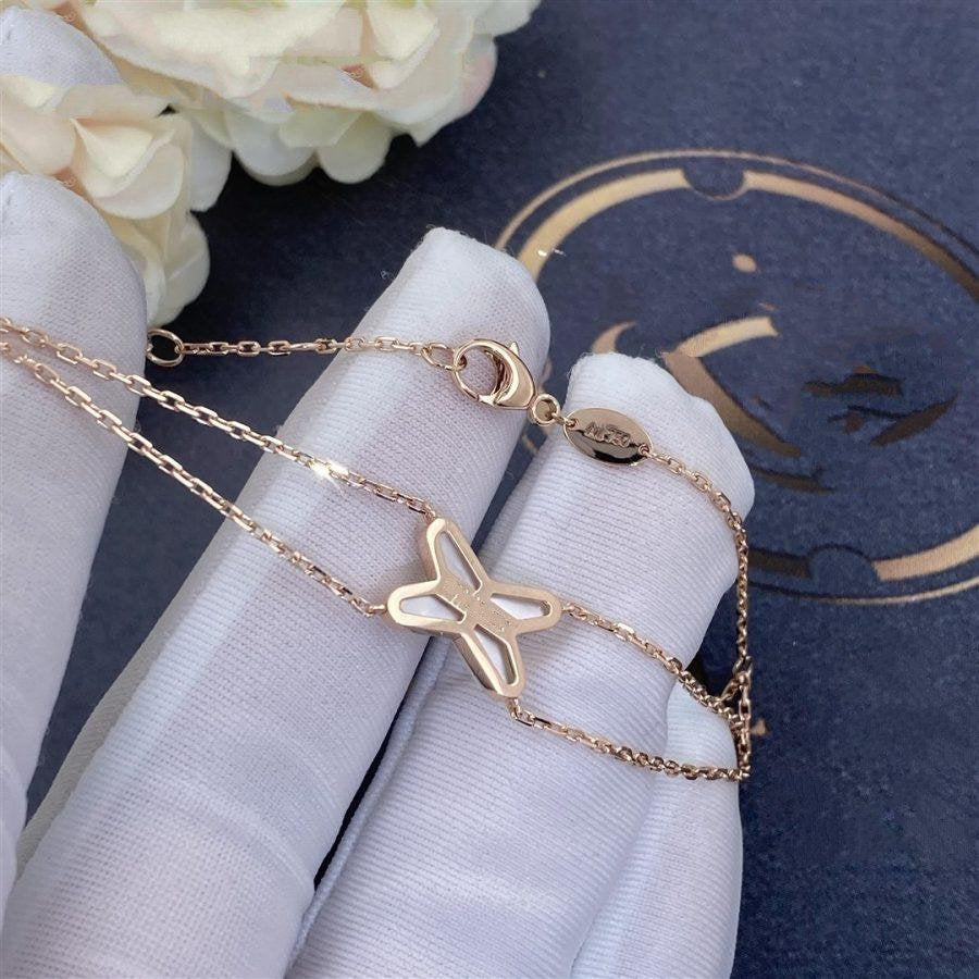 ??MIRA?¡¥JEUX BRACELET WHITE MOP PINK GOLD 1 DIAMOND
