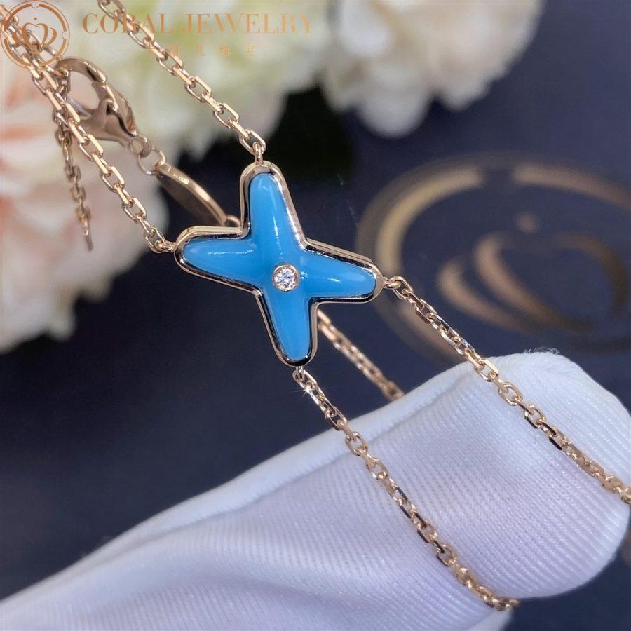 ??MIRA?¡¥JEUX BRACELET TURQUOISE PINK GOLD 1 DIAMOND