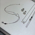 ??MIRA?¡¥JEUX BRACELET WHITE MOP SILVER 1 DIAMOND