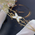 ??MIRA?¡¥JEUX BRACELET WHITE MOP GOLD 1 DIAMOND