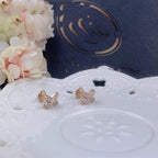 ??MIRA?¡¥JEUX DE PINK GOLD DIAMOND EARRINGS