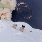 ??MIRA?¡¥JEUX DE PINK GOLD DIAMOND EARRINGS