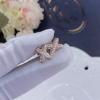 ??MIRA?¡¥JEUX DE PINK GOLD DIAMOND EARRINGS
