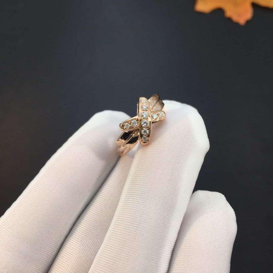 ??MIRA?¡¥JEUX DE PINK GOLD DIAMOND RING